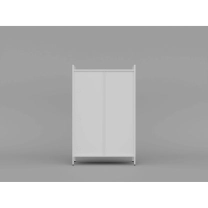 Pantry Storage Cabinet with Doors and Retractable Doors