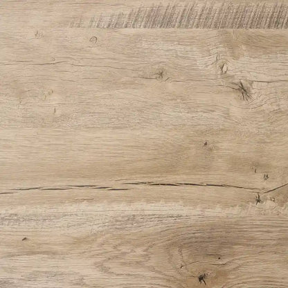 OS Home and Office Furniture Model No Tool Writing Desk with Metal Legs and Sewn Oak Laminate Top