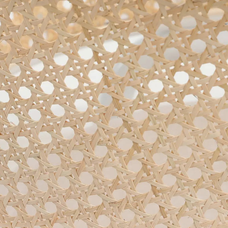 Ervilla Modern Stylish Side Chair with Rattan Back and White Steel Legs for Dining Room & Kitchen