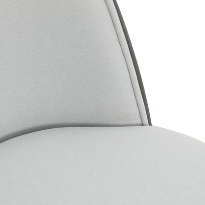 Dining Chair with Upholstered Seat Side Chair with MDF Wood Frame in Steel Set of 4