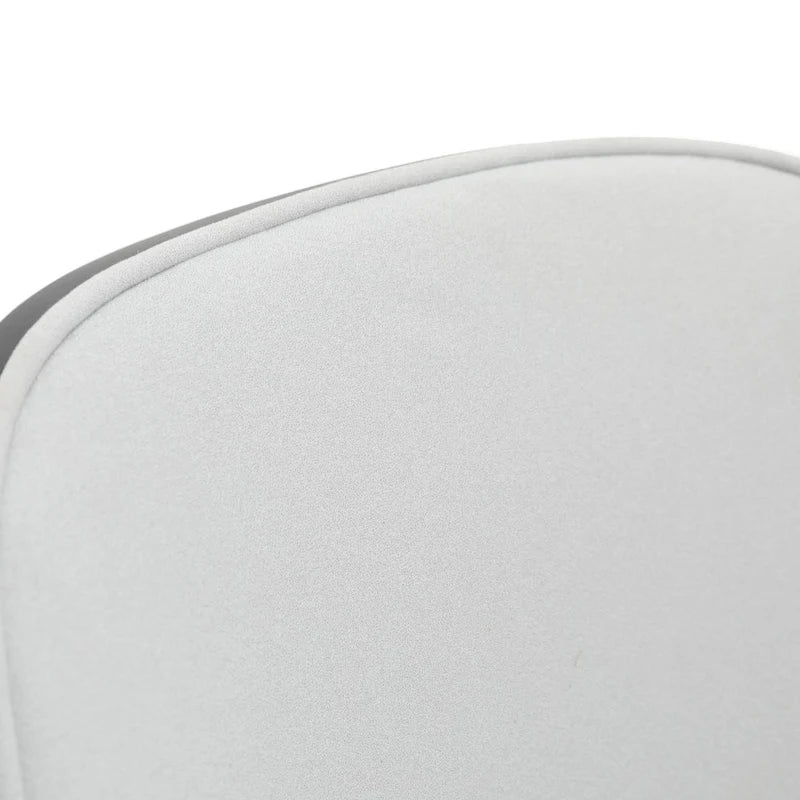 Dining Chair with Upholstered Seat Side Chair with MDF Wood Frame in Steel Set of 4