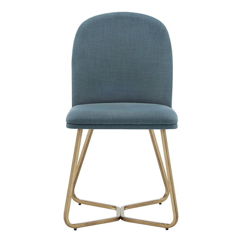 Cheyenne Gold Metal Dining Chair (Set of 2) by iNSPIRE Q Modern