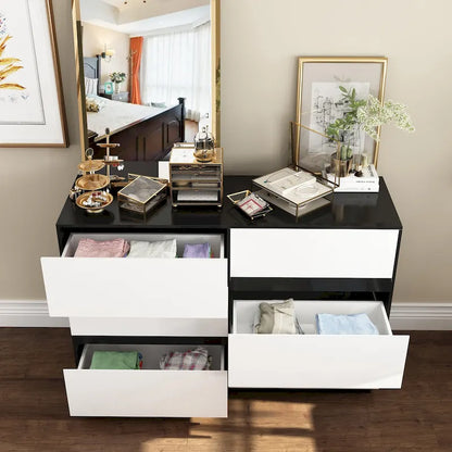 Design Spacious Drawer Dresser Drawer Organizer Handleless Design