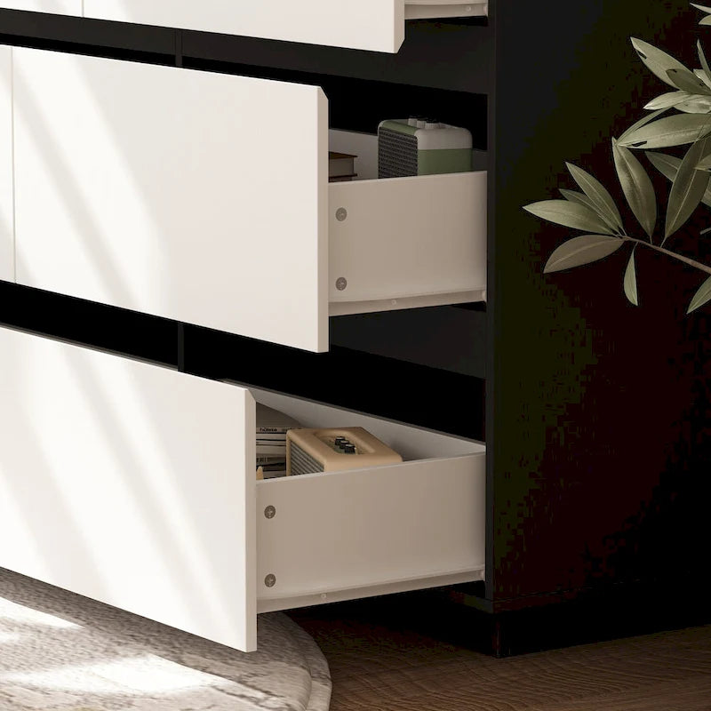 Design Spacious Drawer Dresser Drawer Organizer Handleless Design