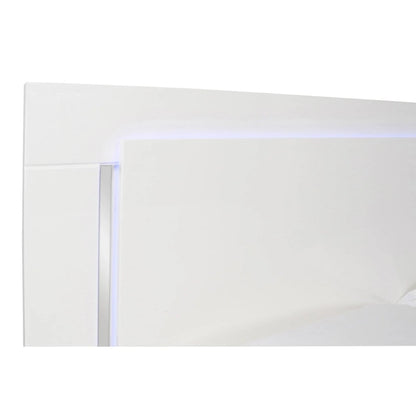 New Classic Furniture Vexa White High Gloss 4-Piece Bedroom Set with Nightstand