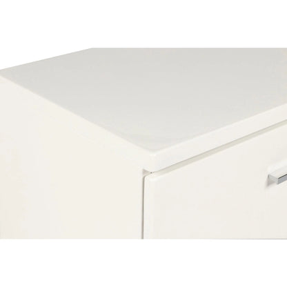 New Classic Furniture Vexa White High Gloss 4-Piece Bedroom Set with Nightstand