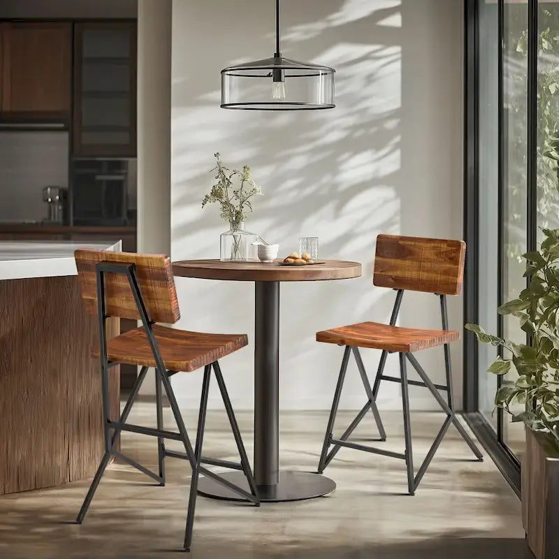 INK+IVY Trestle Counter Stool