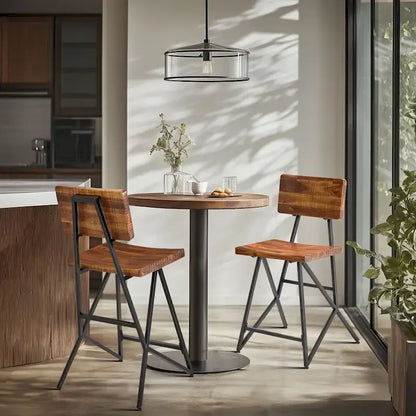 INK+IVY Trestle Counter Stool