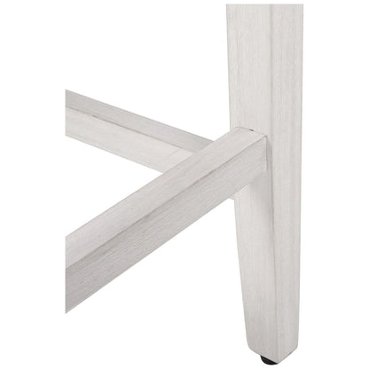 Jameson Upholstered Polyester Antique White 24 Inch Counter Stool