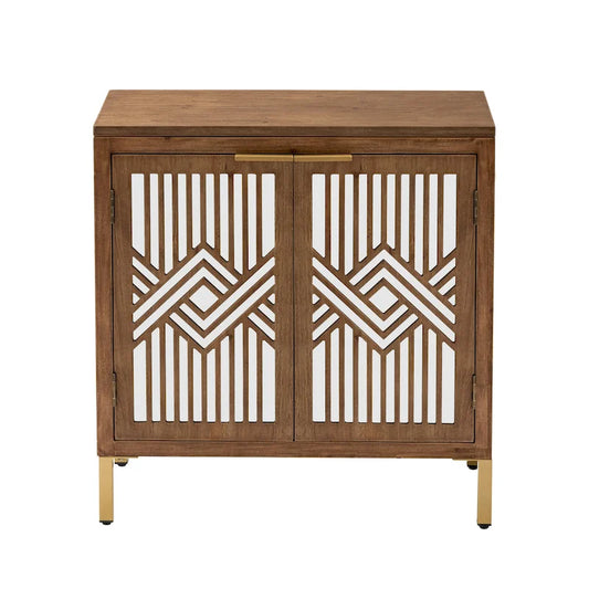 COZAYH Farmhouse Storage Dresser Accent Sideboard Wood Buffet Cabinet with 2-Door for Living Room, Hallway, Bedroom, Dining Room