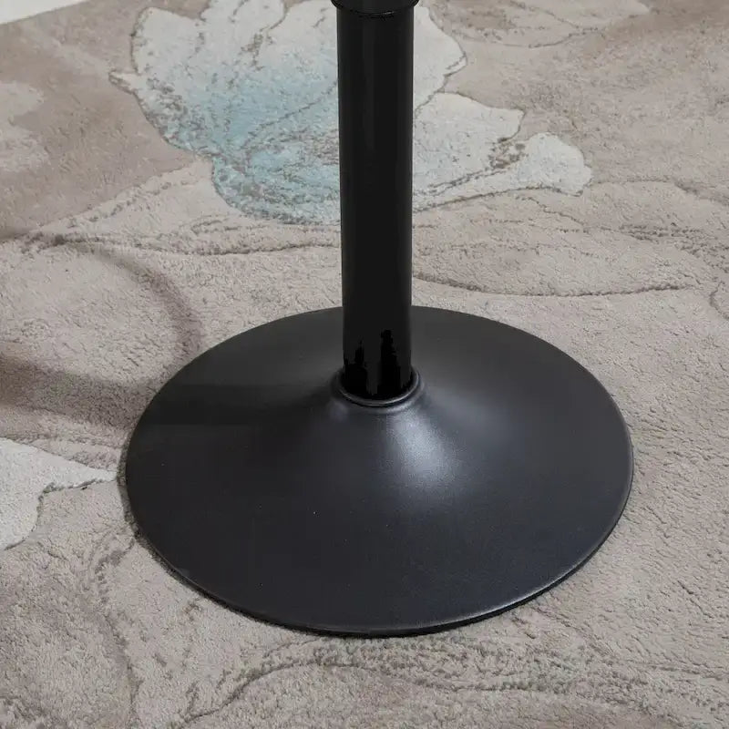 HOMCOM Swivel Bar Stools Set of 2 Bar Chairs Adjustable Height Barstools Padded with Back for Kitchen, Counter, and Home Bar