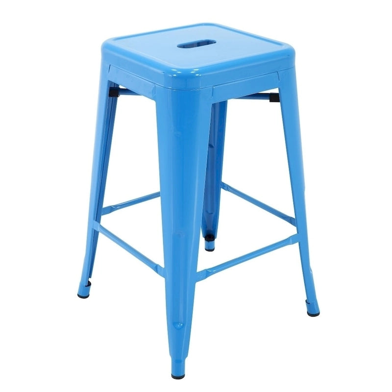 Carbon Loft Athos Indoor and Outdoor Metal Patio Counter Stool (Set of 4)