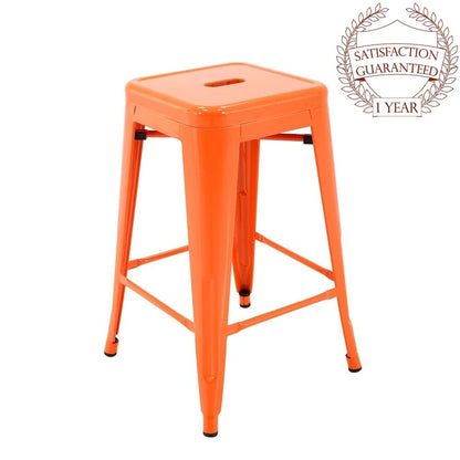 Carbon Loft Athos Indoor and Outdoor Metal Patio Counter Stool (Set of 4)