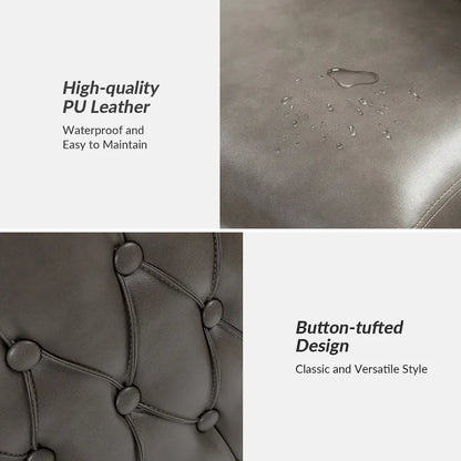 Jordan Traditional Wingback Nailhead Trim Tufted 360-degree Swivel Bar Stool Set of 2 By HULALA HOME - N/A