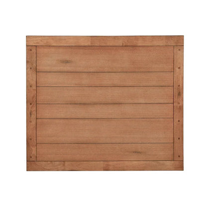 Treasures Medium Brown Rustic Oak Retractable Leg Table