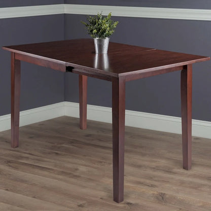 Copper Grove Petronella Walnut Brown Dining Table with Dropleaf Extension - N/A