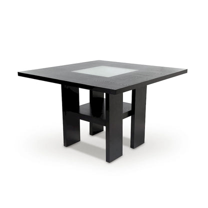 Blanton Contemporary Black Solid Wood LED 5-Piece Counter Height Dining Table Set by Furniture of America