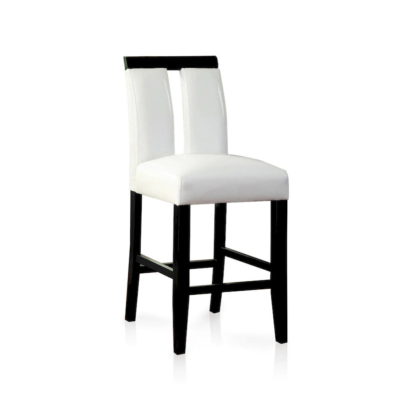 Blanton Contemporary Black Solid Wood LED 5-Piece Counter Height Dining Table Set by Furniture of America