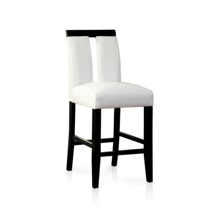 Blanton Contemporary Black Solid Wood LED 5-Piece Counter Height Dining Table Set by Furniture of America