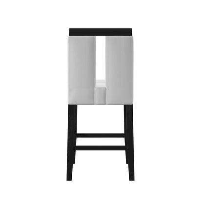 Blanton Contemporary Black Solid Wood LED 5-Piece Counter Height Dining Table Set by Furniture of America