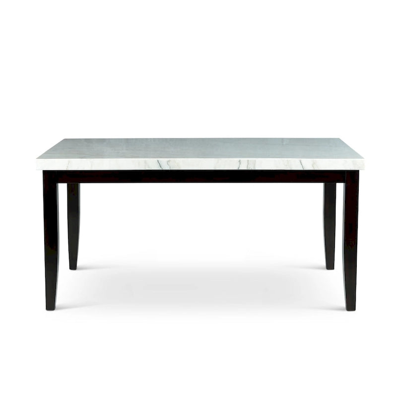 Steve Silver Winlock White Marble Dining Table