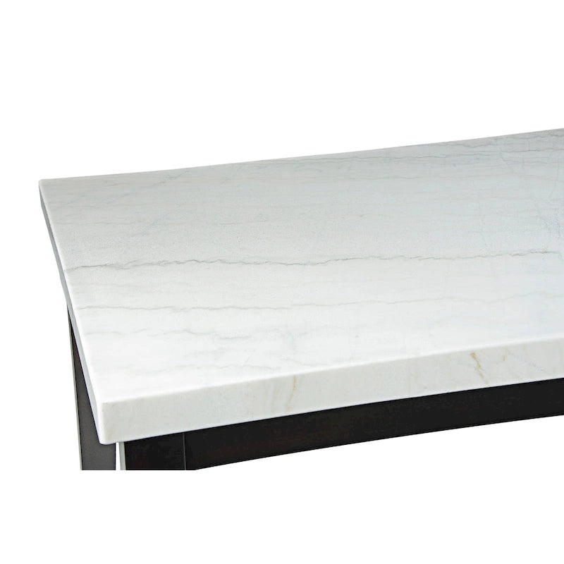 Steve Silver Winlock White Marble Dining Table