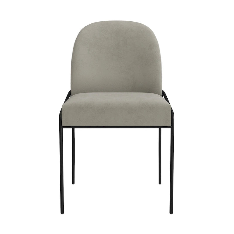 HomePop Modern Velvet Upholstered Dining Chair- single pack