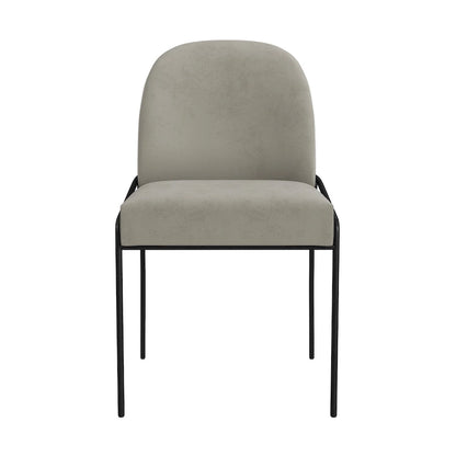 HomePop Modern Velvet Upholstered Dining Chair- single pack