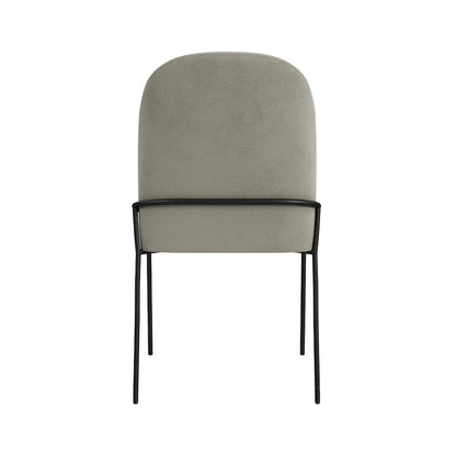 HomePop Modern Velvet Upholstered Dining Chair- single pack