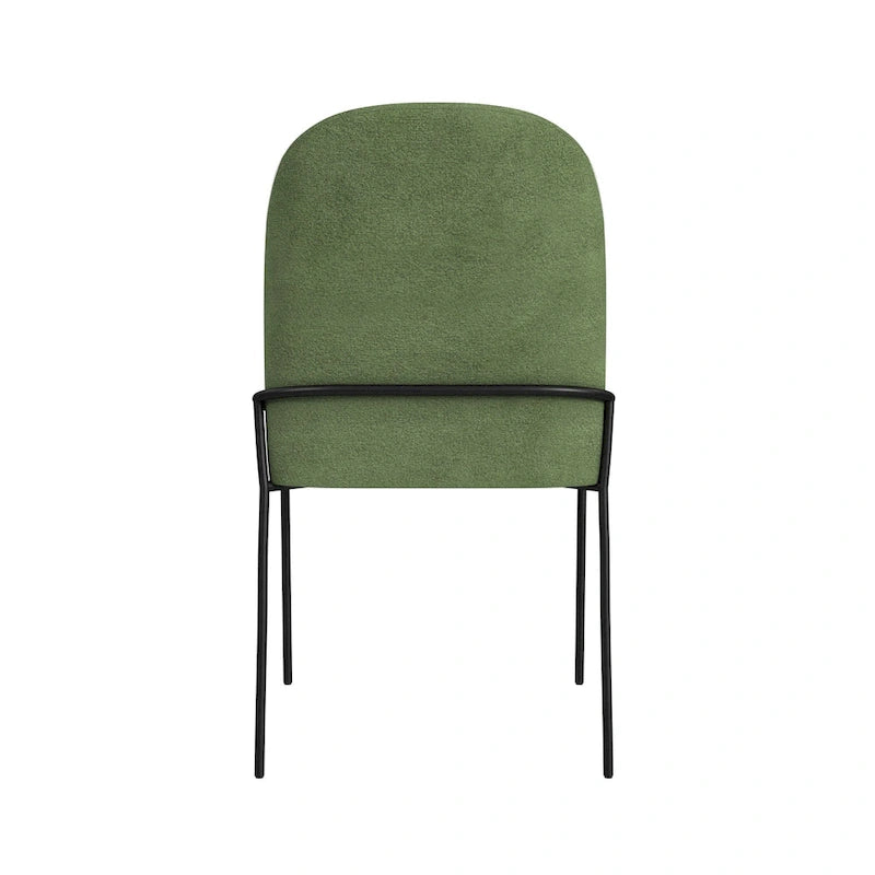 HomePop Modern Velvet Upholstered Dining Chair- single pack