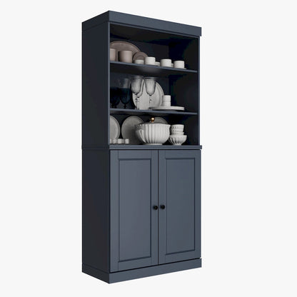 100% Solid Wood 32 Kitchen Pantry Cabinet with 2 Doors by Palace Imports