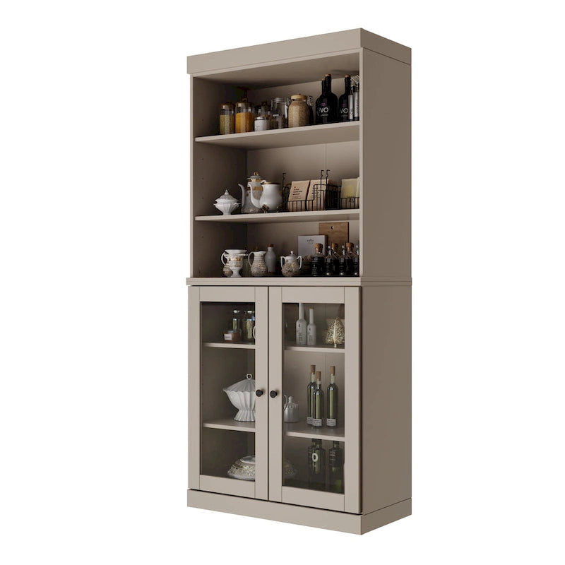 100% Solid Wood 32 Kitchen Pantry Cabinet with 2 Doors by Palace Imports