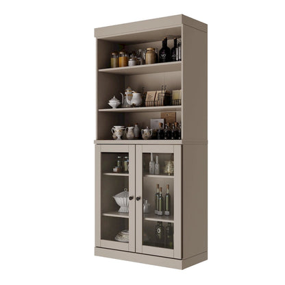 100% Solid Wood 32 Kitchen Pantry Cabinet with 2 Doors by Palace Imports