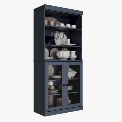 100% Solid Wood 32 Kitchen Pantry Cabinet with 2 Doors by Palace Imports