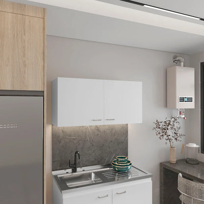 TUHOME Napoles Double Door Wall-Mounted Storage Cabinet - N/A