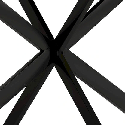 Retro Rectangular Dining Table with Carole Top and Black Embossed Center Plate