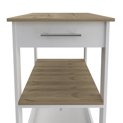 TUHOME Cala Kitchen Island 46 Kitchen Island with 2 Drawers