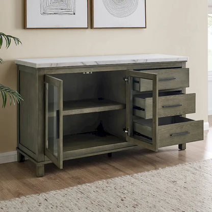 Steve Silver Marble Top Server