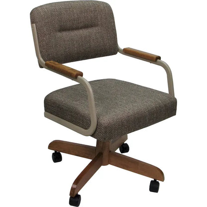Swivel Tilt Kitchen Caster Chair with Wheels M-115 - 18 inch Seat