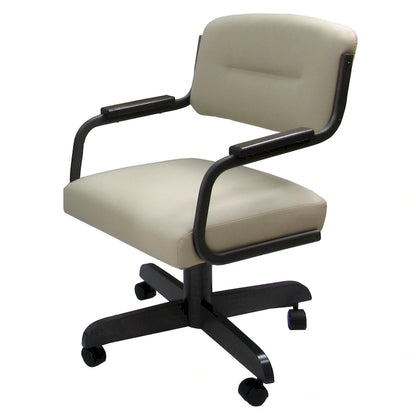 Swivel Tilt Kitchen Caster Chair with Wheels M-115 - 18 inch Seat