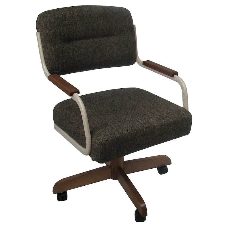 Swivel Tilt Kitchen Caster Chair with Wheels M-115 - 18 inch Seat