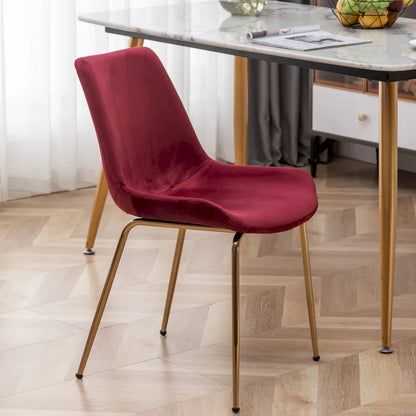 Roundhill Furniture Aufurr Modern Velvet Dining Chair (Set of 2)