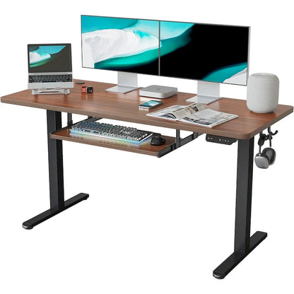 FEZIBO/Home Office Furniture/Wood/Desk With Keyboard Tray/Desks