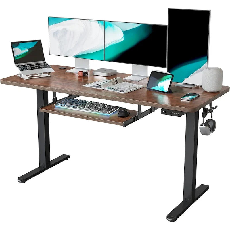 FEZIBO/Home Office Furniture/Wood/Desk With Keyboard Tray/Desks
