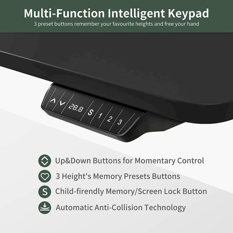 FEZIBO/Home Office Furniture/Wood/Desk With Keyboard Tray/Desks