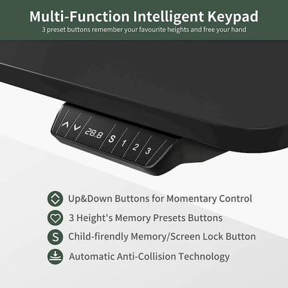 FEZIBO/Home Office Furniture/Wood/Desk With Keyboard Tray/Desks