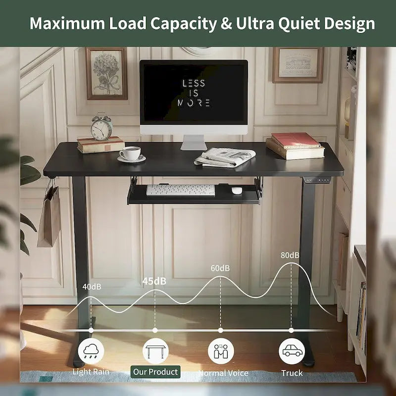 FEZIBO/Home Office Furniture/Wood/Desk With Keyboard Tray/Desks