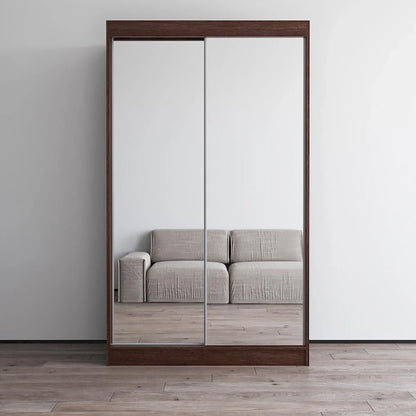 Copper Grove Parasol Modern Glossy Mirrored 2-door Wardrobe Armoire