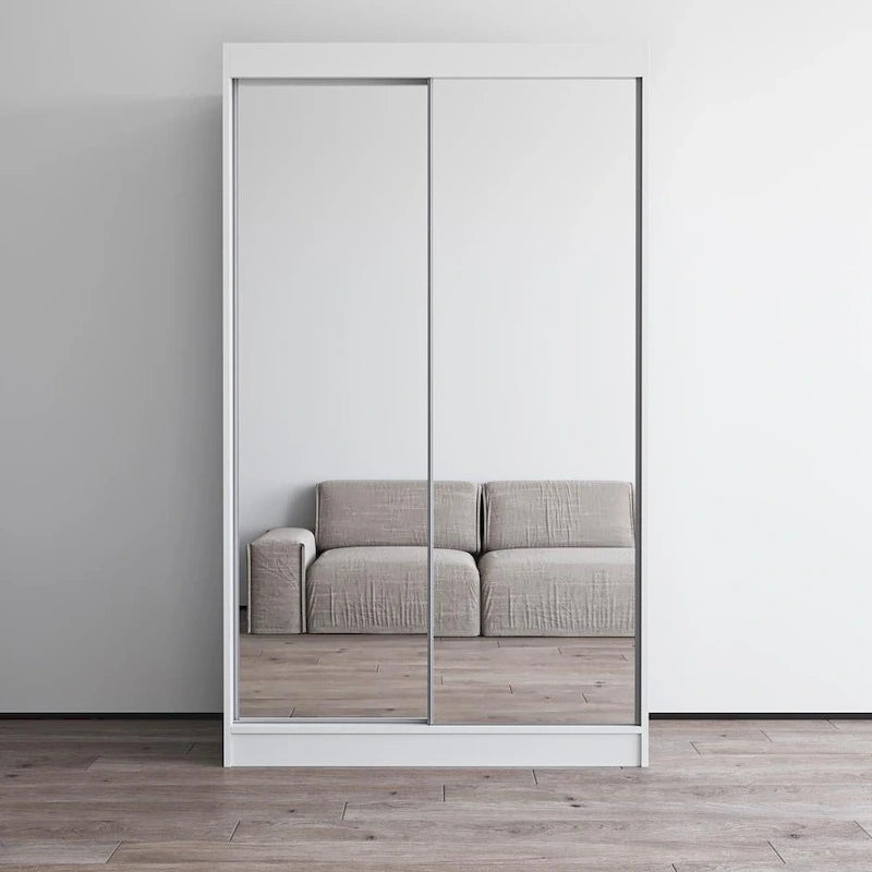 Copper Grove Parasol Modern Glossy Mirrored 2-door Wardrobe Armoire