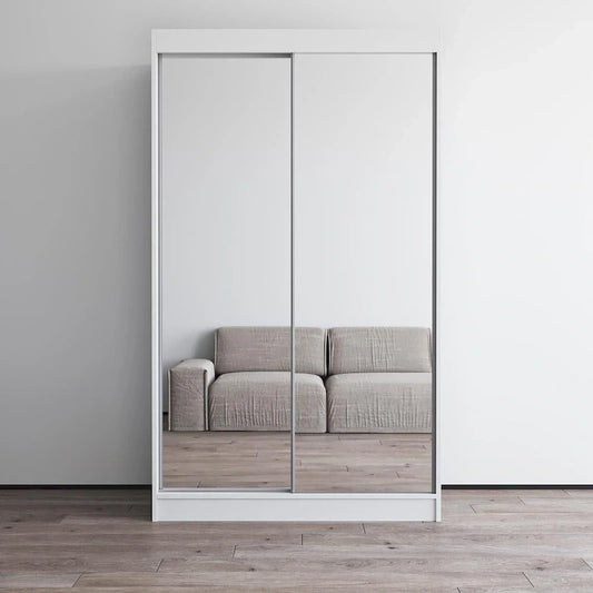 Copper Grove Parasol Modern Glossy Mirrored 2-door Wardrobe Armoire